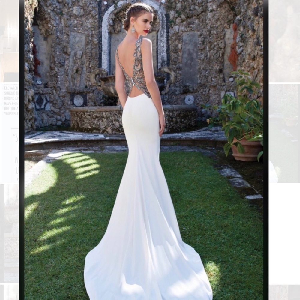 Tarik Ediz Gown - Mauve Pink